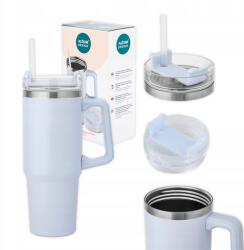 Altom Design Thermo bögre szívószállal rozsdamentes acél Altom Design autóhoz 880 ml (020401699)