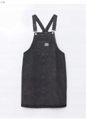  LC Waikiki Fekete Farmer Mini Overál Zsebbel És Állítható 40 5IA (8684680448189)