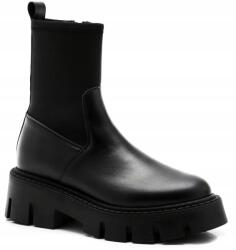 CheBello 4567 Fekete Bőr Csizma MÉRET36