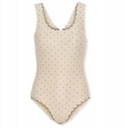  Kismama fürdőruha Scallop dot magnet Bézs Xs Konges Slojd (KS3063)