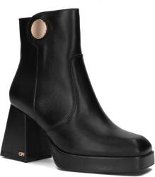 CheBello 4213 Elegáns Fekete Női Bőr Bakancs MÉRET40