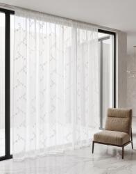 Takoy Perdea gata făcută 400x290 frunze argintii brodate Silver Leaves