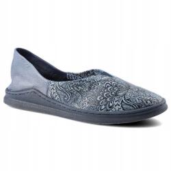 Maciejka 04078-54 Sötétkék Bőr Espadrilles Félcipő MÉRET41