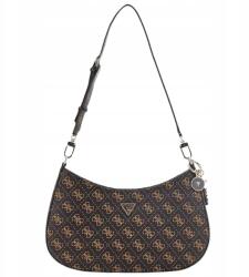 GUESS Barna postás táska női monogram Noelle II Top Zip (HWQG9672180)