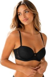 Intimidao melltartó sima bardotka finom push up 90D fekete