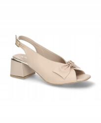 Karino 5394/022 Bézs Elegáns Bőr Szandál MÉRET38