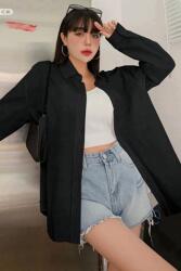  Fekete Klasszikus Női Ing Oversize Minimal XL 5IA