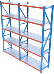 HD Regal FLEX300-W305 Salgó polcrendszer KOMPLETT 3 m (300 x 60 cm / 5 polc) - hdregal
