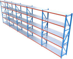 HD Regal FLEX300-W1005 Salgó polcrendszer KOMPLETT 10 m (300 x 60 cm / 5 polc) - hdregal