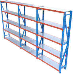 HD Regal FLEX300-Z505 Salgó polcrendszer KOMPLETT 5 m (250 x 40 cm / 5 polc) - hdregal
