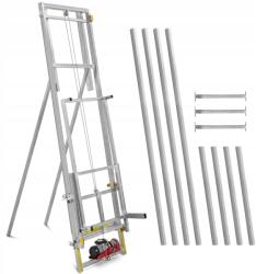 MSW Építőipari tetőcsörlő lift távirányítóval 10 m 300 kg-ig 1500 W (MSW-RF10S)