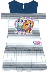EplusM Lány ruha Paw Patrol Csillámtündér csíkos sötétkék, 98-as méret (PAW522320)