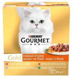 Gourmet GOLD 8x85g húsdarabok lében zöldséggel