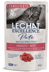 LECHAT Pate Sterilised Monoprotein Beef 85g alutasak sterilizált macskáknak marhahússal