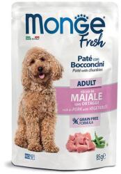 Monge Fresh Adult 85g pástétom sertéshússal és zöldséggel alutasakban felnőtt kutyáknak