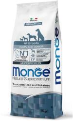 Monge All Breeds Puppy 12kg monoprotein táp pisztráng/rizs/burgonya, minden fajtájú kölyökkutyának