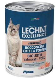 LECHAT STERILISED 400g sült darabkák szószban lazaccal és csirkehússal sterilizált macskáknak
