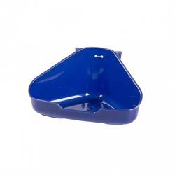 DUVOPLUS Sarok alomtálca rágcsálóknak kék L 37, 5x26, 5x15, 5cm