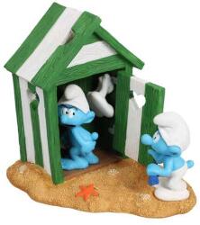 AQUA DELLA HUPIKÉK TÖRPIKÉK Dekoráció akváriumba Törp strand kabinban 14, 5x11, 4x14, 6cm