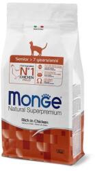 Monge Natural Superpremium Senior 1, 5kg szárazeledel csirkével idős macskáknak