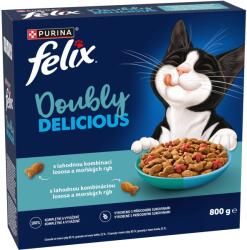 FELIX Doubly Delicious Adult 800g lazacos és tengeri halas macskatáp