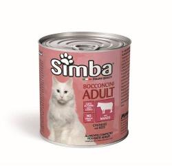 Monge SIMBA Cat Chunks with beef 720g konzerv felnőtt macskáknak marhahússal