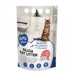Duvoplus Premium szilikagél macskaalom virág illattal rózsaszín/fehér 1-8mm 5l 2kg