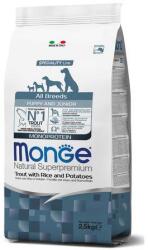 Monge All Breeds Puppy 2, 5kg monoprotein táp pisztráng/rizs/burgonya, minden fajtájú kölyökkutyának