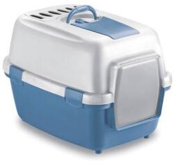 Stefanplast WivaCat Praktikus fedett macska wc szűrővel és lapáttal fehér/kék 55x40x40cm