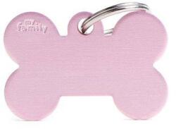My Family BIG BONE ALUMINUM PINK 2, 5x3, 8cm gravírozható biléta