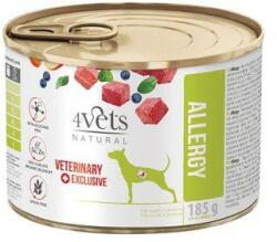 4Vets NATURAL VETERINARY EXCLUSIVE ALLERGY Lamb 185g ételintoleranciával szenvedő kutyáknak (Bárány)