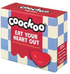 COOCKOO EAT YOUR HEART OUT Kerámia tál kutyáknak 1150ml 480ml 16, 5x13, 5x6cm szív alakú