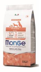 Monge All Breeds Adult 2, 5kg monoprotein táp lazac/rizs, minden fajtájú felnőtt kutyának