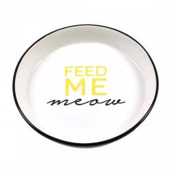 DUVOPLUS DINNER TIME! Kerámia etetőtál Feed Me Meow 13, 8cm