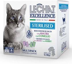 LECHAT STERILIZED kacsa/nyúl multi pack 12x100g alutasak