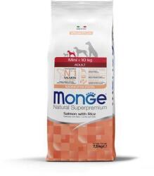 Monge Mini Adult 7, 5kg monoprotein táp lazac/rizs, kistestű felnőtt kutyáknak