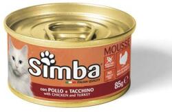 Monge Cat Mousse with chicken and turkey 85g pástétom felnőtt macskáknak csirkével és pulykával
