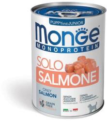 Monge Monoprotein Puppy and junior Salmon 400g konzerv kölyökkutyáknak tisztán lazaccal