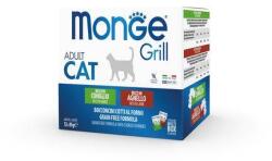 Monge Grill Adult Cat 12x85g alutasakok felnőtt macskáknak nyúl/bárány