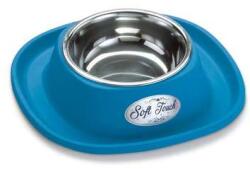 COBBY'S PET Soft Touch INOX 20x20x3, 5cm táltartó gumiból fém tállal 0, 23l