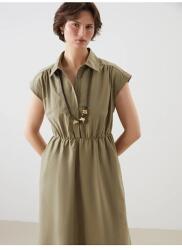 LC Waikiki Ruha Khaki Gallérral És Fodros Derékrésszel 46 5IA (FFS5K728Z8./GREEN)