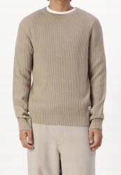 JACK & JONES Jackjones Bézs Csíkos Férfi Pulóver Pamutból L 6EA