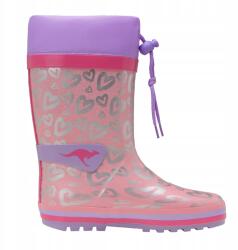 KangaROOS Gyerek gumicsizma KangaROOS K-Rain lavender metallic heart 24 Eu