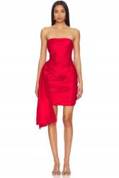 Bardot Piros Ruha Elegáns Ujjatlan Mini 36 2DA