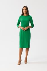 Stylove Elegáns Női Ruha Réssel Zöld 36 S