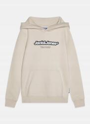JACK & JONES Bézs Férfi Pulóver Kerek Nyakkivágással És Nyomott Mintával L 7BA