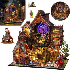  Miniatűr Házépítő Készlet Mini Fa 3D Puzzle "csináld Magad (Miniaturowy drewniany dom)