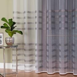 Markizeta Mg Függöny 511010 Fehér jacquard Ezüst csíkokkal, magasság 300cm, 0, 5m (511011)