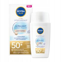 Nivea Sun Fluid fényvédő alapozó archoz SPF50 világos 40ml (matujący na słońce)