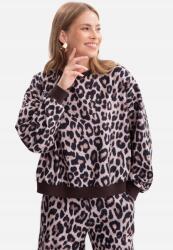 BeWear Leopárdmintás Női Kötött Pamut Melegítőfelső 36/38 S/m (B303 MODEL 1 S/M)